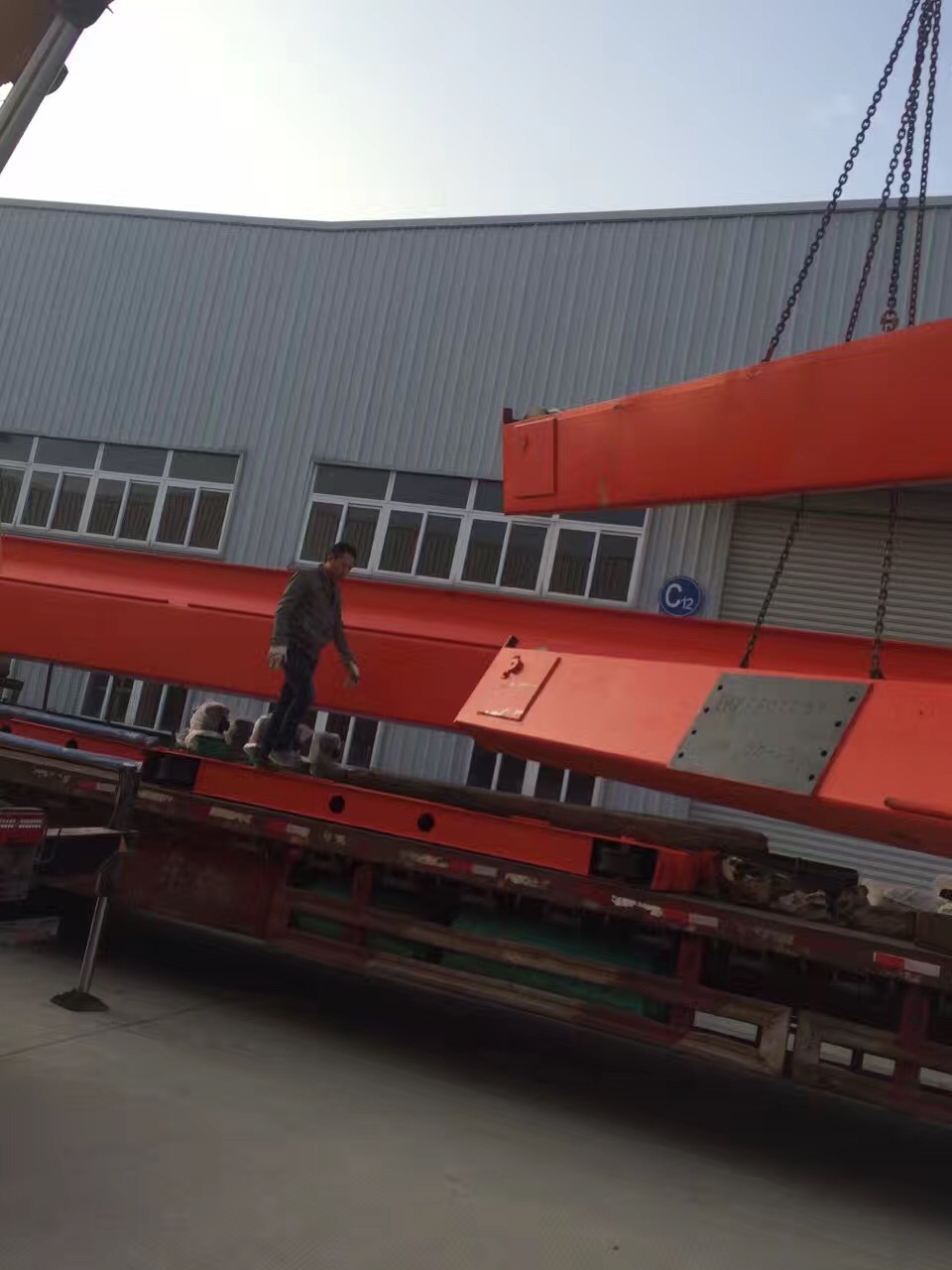 蕪湖市新區鋼構施工現場